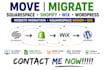 move migrate squarespace shopify wix wordpress website squarespace design SEO
