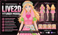 draw and rig 2d vtuber model, 3d vtuber model, live2d rigging, live2d commission