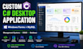 develop a custom c sharp windows desktop application with mysql