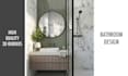 do modern bathroom interior design, photorealistic 3d rendering