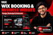 design a booking wix website,business website