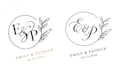 create a elegant wedding, initials, monogram logo design