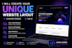 design a unique website layout coded from scratch