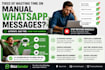 setup 1 year full access to whatsapp bulk messaging and ai bot bizzsender