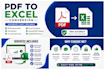 convert PDF to excel,do data entry, ai data annotations