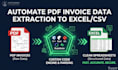 extract PDF invoice data into a web dashboard