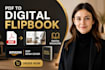 convert PDF to digital flipbook, interactive magazine, amazon KDP book cover
