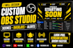 design custom obs studio scenes, overlays and alerts for multistreaming