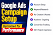 setup your google ads campaign optimized for performance