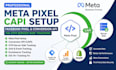 setup meta pixel capi, facebook pixel conversion API and server side tracking