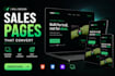 design a high converting sales landing page in HTML CSS