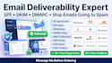 fix email deliverability and setup spf dkim dmarc to stop spam