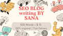 write SEO blog articles and website content that rank