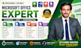 microsoft excel, word, powerpoint, document formatting ms office
