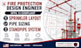 fire protection design engineer nfpa 13 sprinkler layout pipe sizing standpipe