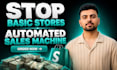 build optimized  shopify store with ai chatbot and automated email flows