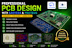 design a custom pcb  easyeda, proteus, icad and autocad