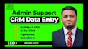 do website admin, CRM data entry, and database update