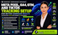 setup meta pixel conversion API ga4 GTM woocommerce tracking tiktok meta pixel