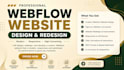 design, redesign, and develop a custom webflow landing page website