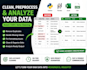 analyze, clean and visualize excel or CSV data