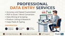 do professional data entry and pdf formatting work