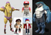 create roblox character low poly game character npc avatar rigging roblox studio