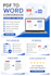 convert pdf to work accurately and professional