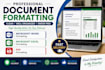 professionally format microsoft office documents