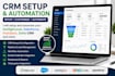 setup gohighlevel, hubspot and zoho CRM