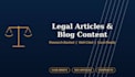 write legal articles and blog content with research