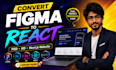 convert figma PSD xd to react nextjs website