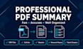 summarize any PDF, article or document
