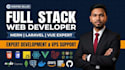 develop full stack web applicaton with laravel and vue js