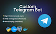 develop a professional, asynchronous telegram bot in python