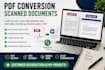 convert scanned documents and images into searchable PDF