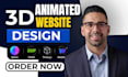 do 3d animated website spline animation wordpress animation or blender animation