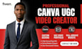 design canva ugc portfolio canva brochure canva animated automation video