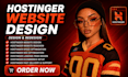 design or redesign your hostinger wordpress website professionally