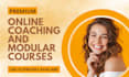 create online coaching programs, flipbooks, and modular lms courses