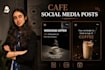 design engaging cafe social media post