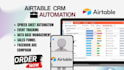 airtable database,airtable n8n automation CRM, softr web app