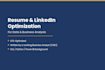 write an ats resume and linkedin profile for data analysts