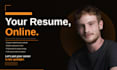 build your custom resume website