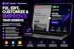 fix bugs, edit, customize, and improve your website