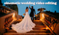 do cinematic wedding video editing for ceremonies