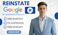 reinstate gmb fix google my business reinstatement request