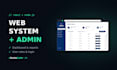 a custom web system with admin panel in react and node js