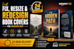 fix, resize and redesign book covers for amazon KDP