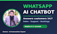 build ai whatsapp chatbot for customer support and sales